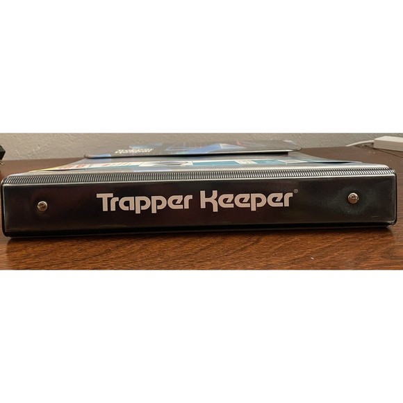 NEW Vtg Style Retro 80s 90s Mead Trapper Keeper 1" Round 3 Ring Binder 3D Shapes - Picture 5 of 7